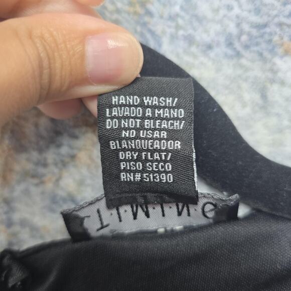 Timing Dress Women Medium Black Floral Bell Sleeve V Neck Boho Fairy y2k Chiffon - Picture 4 of 10